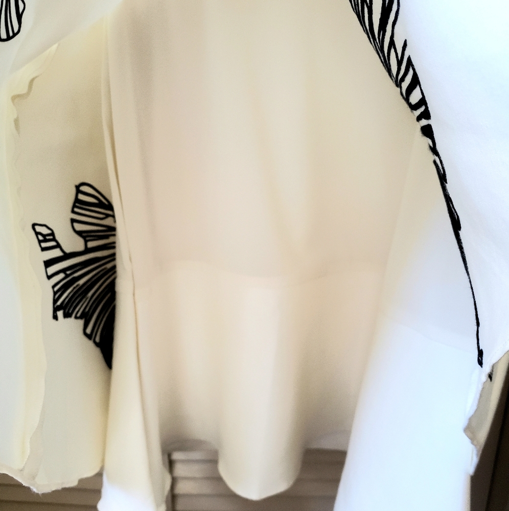 🌱 NWT Halston Heritage A-Line Printed Halter Mini Dress White Size XS/2 - Picture 8 of 12